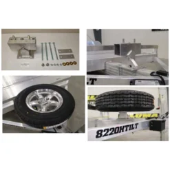 Aluma 5 Bolt Flat Spare Tire Carrier #20-0000080