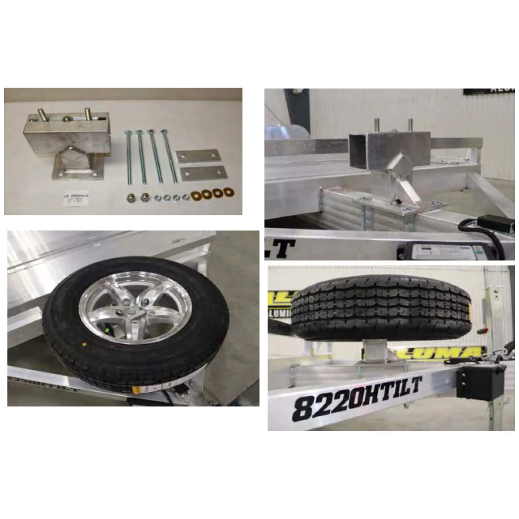 Aluma 5 Bolt Flat Spare Tire Carrier #20-0000080