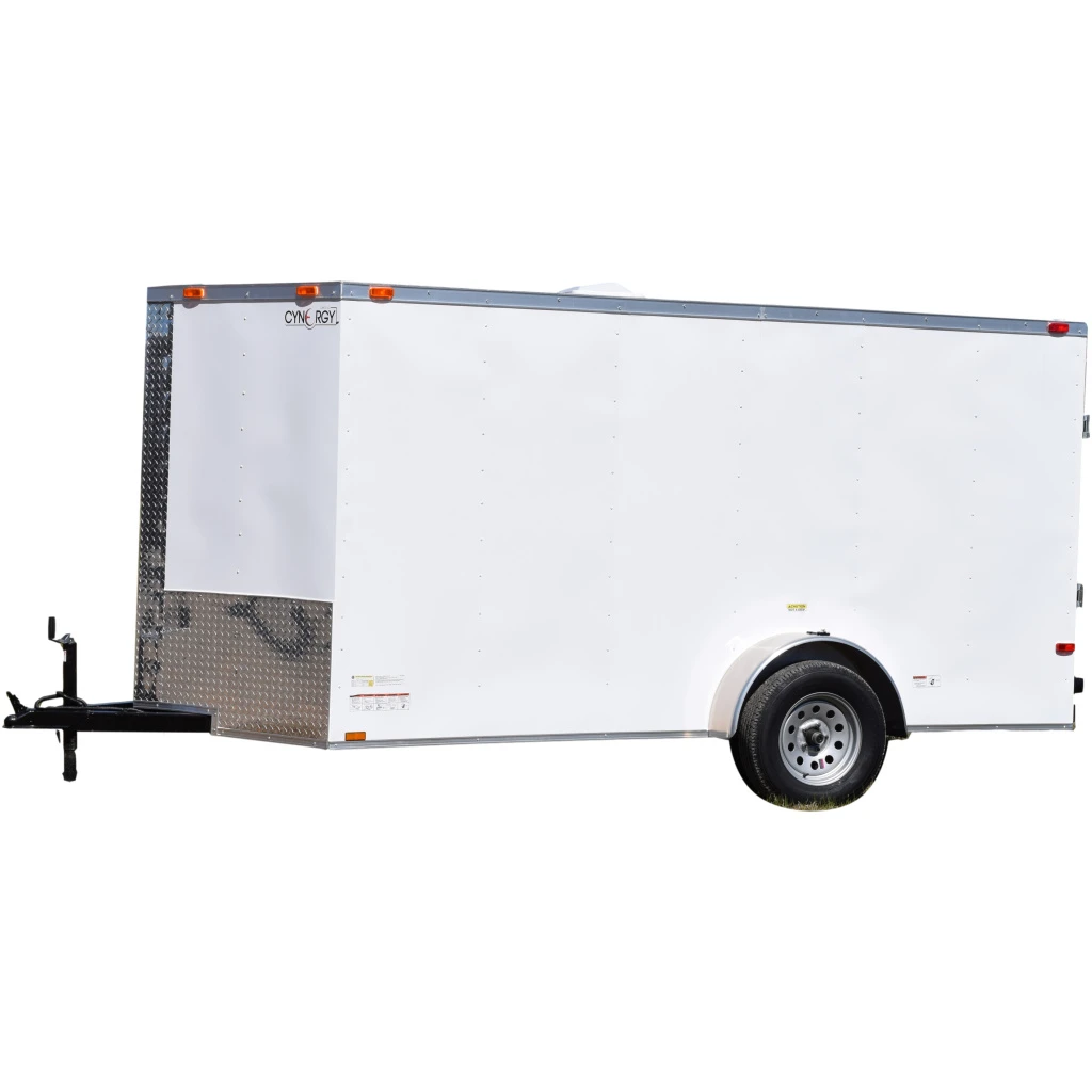 CY208 Cynergy 6x12 Enclosed Trailer SA Basic White