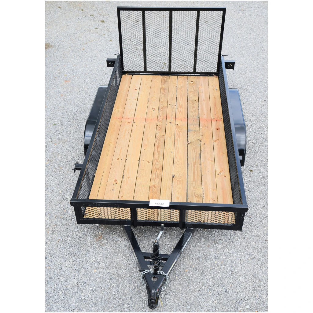 CA112 Caliber 6X12 Utility Trailer HD TA W/ Mesh Sides