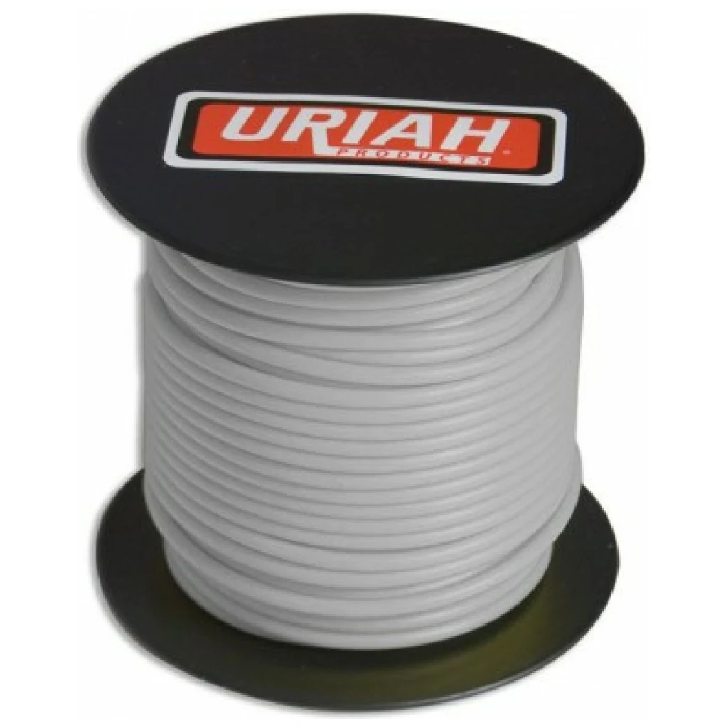 Uriah 100FT Spool White Wire 16 AWG #UA521620