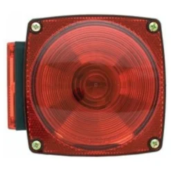 Uriah Left Side Square Stop/Turn/Tail Light With License Light #UL440011